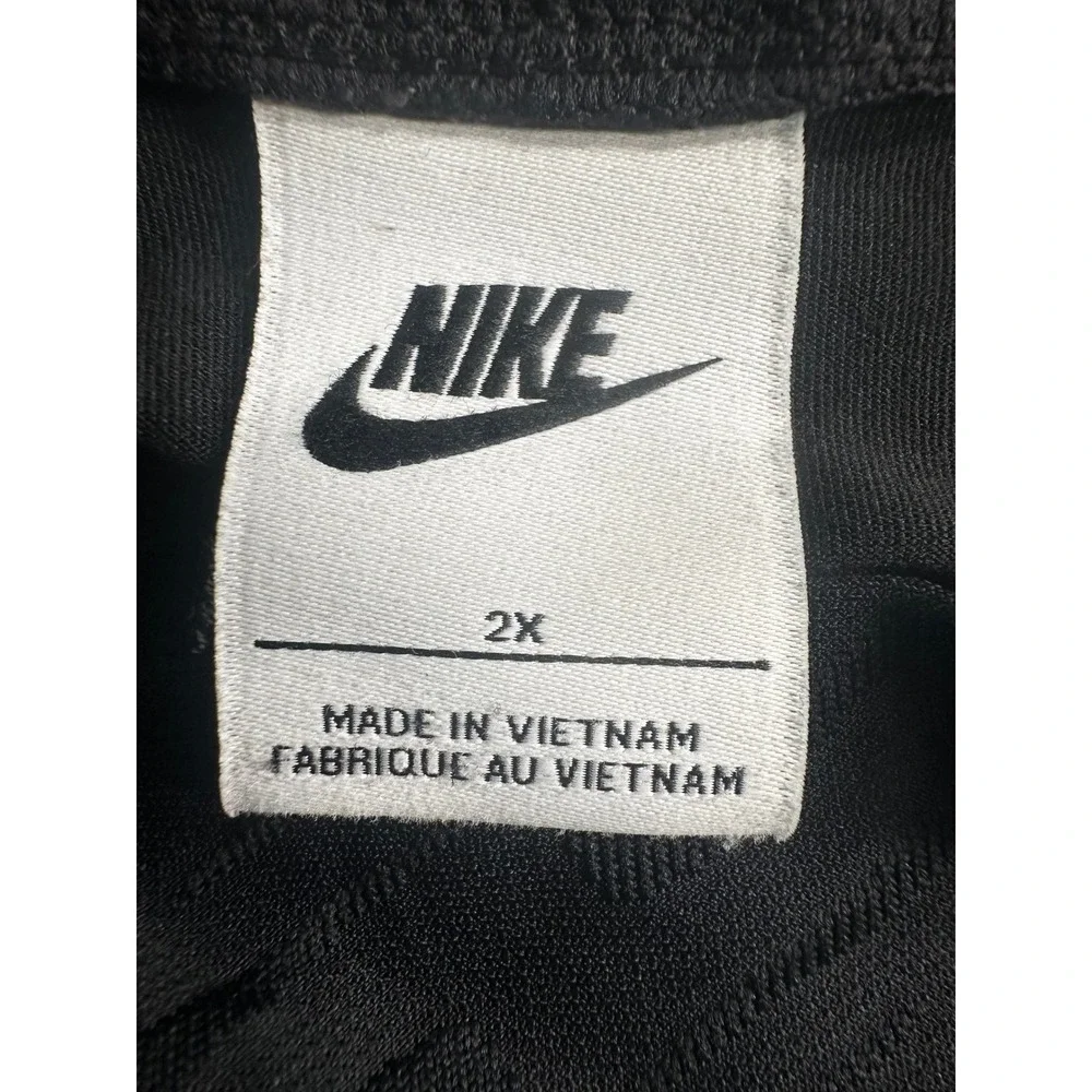 Nike Icon Clash Mock Neck Long-Sleeve Top Plus 2X Embossed All Over Swoosh